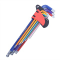 Color Wrench Chrome Vanadium Steel Ball Head Plum Blossom Rice MID-Length Lengthened Folding Multipurpose